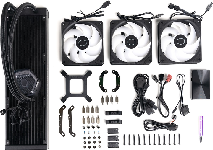 Система рідинного охолодження Cooler Master MASTERLIQUID 360 ATMOS (MLX-D36M-A25PZ-R1) - зображення 7