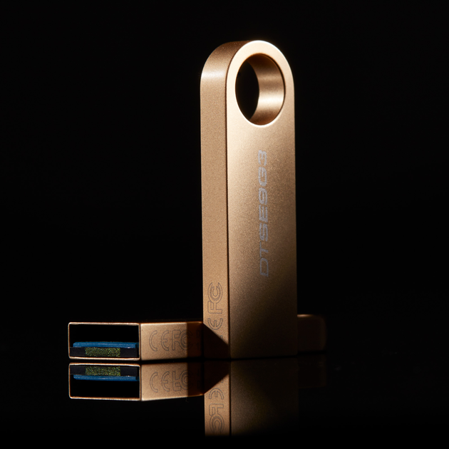 Флеш пам'ять USB Kingston DataTraveller SE9 G3 128GB USB 3.2 Gen 1 Gold (DTSE9G3/128GB) - зображення 9