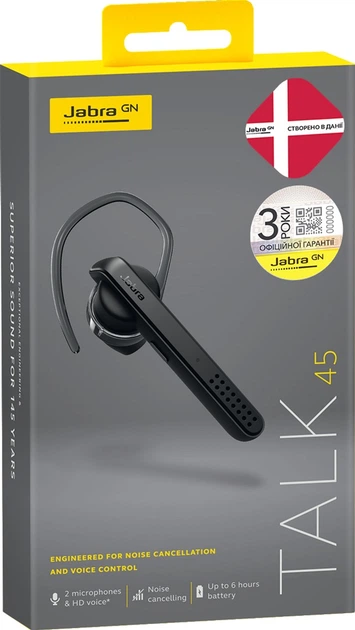 Bluetooth-гарнітура Jabra Talk 45 Multipoint Black (100-99800902-60) - зображення 4