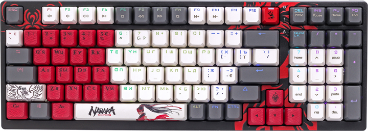 Клавіатура дротова A4Tech Bloody S98 Naraka BLMS USB Black/White/Red (A4TKLA47296) - зображення 1