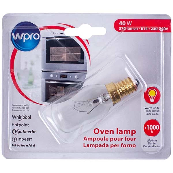 Лампочка духовки Whirlpool C00863214 40W 230V E14 300°C - изображение 2