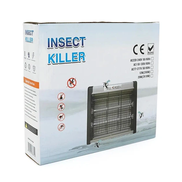 Уничтожитель електрический ловушка Pest Killer BK-L4 для летающих насекомых 4W MAG-759 от сети Белый - Фото 5 Уничтожитель електрический ловушка Pest Killer BK-L4 для летающих насекомых 4W MAG-759 от сети Белый - изображение 5