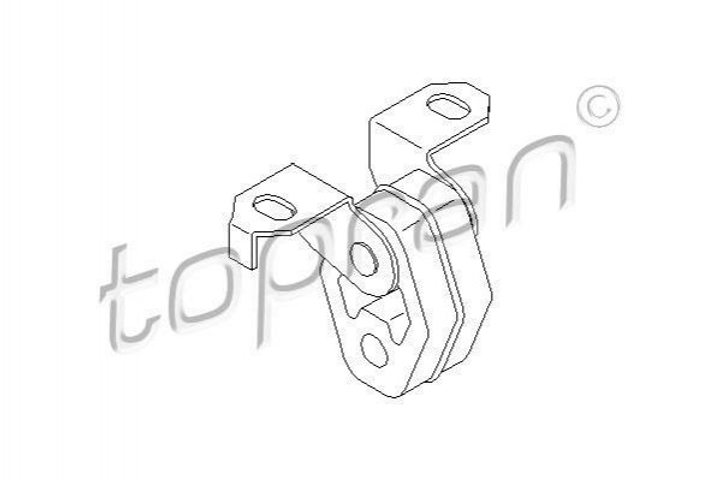 Крепления выхлопной системы TOPRAN / HANS PRIES 108730 Volkswagen Bora, Golf; Skoda Octavia; Audi TT, A3; Seat Leon, Toledo 1J0253144 - изображение 1