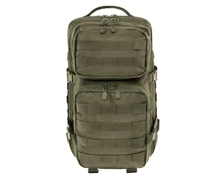 Тактический рюкзак с системой MOLLE Brandit US Cooper 40л 52x30x32 см с карманом для системы гидратации олива - изображение 2