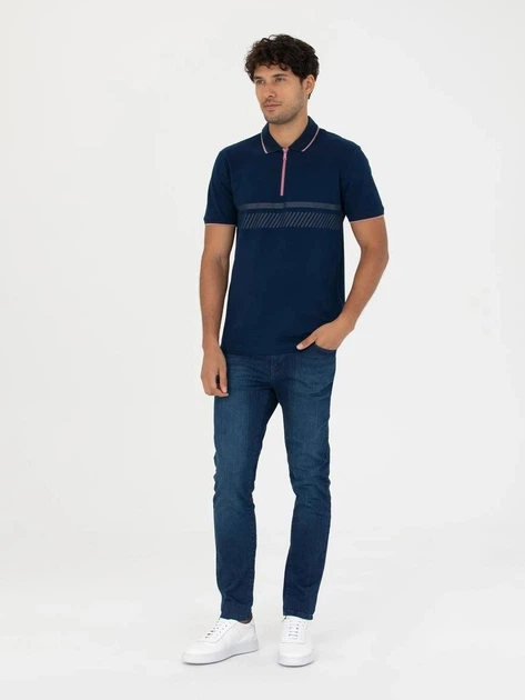 Поло довге чоловіче Pierre Cardin G021SZ011-000-1581217(lacivert) M Темно-синє (8682734729376) - зображення 4