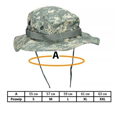 Панама тактична MIL-TEC US GI Boonie Hat AT-Digital UCP S - зображення 2