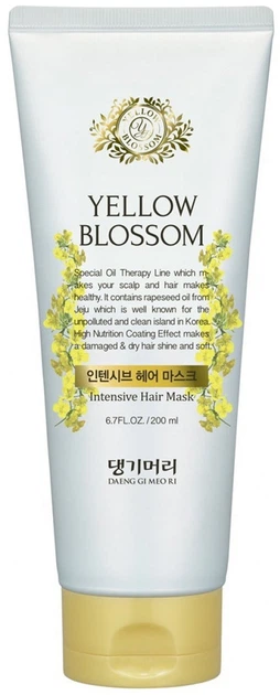 Інтенсивна маска Daeng Gi Meo RI Yellow Blossom Intensive Hair Mask для волосся 200 мл (8807779087902) - Фото 1 Інтенсивна маска Daeng Gi Meo RI Yellow Blossom Intensive Hair Mask для волосся 200 мл (8807779087902) - зображення 1