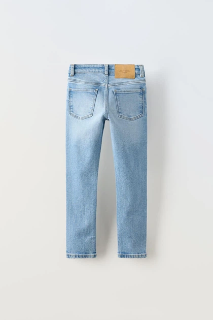 Джинси дитячі для дівчинки Zara SKINNY 4806/602 128 см Блакитний - зображення 2