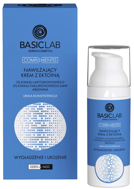 Krem do twarzy BasicLab nawilżający, wygładzający, kojący 50 ml (5904639173676) - obraz 1