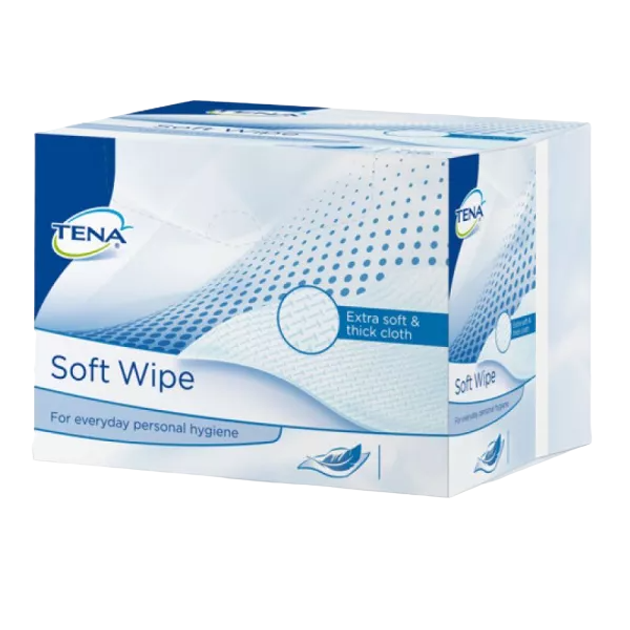 Chusteczki oczyszczające suche Tena Soft Wipe 135 sztuk (7310791187464) - obraz 1