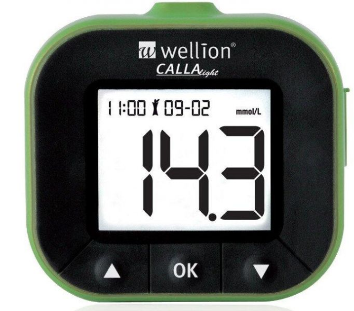 Глюкометр Wellion Calla Light система для измерения уровня сахара в крови бескодовая (набор) Green - изображение 1