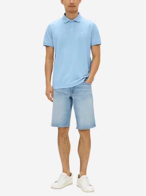 Koszulka polo męska s.Oliver 10.3.11.13.121.2146633 M Niebieska (4099975718535) - obraz 3