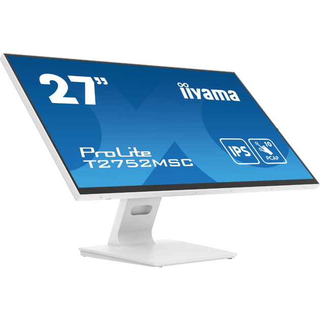 Монитор 27" IIYAMA ProLite T2752MSC-W1 IPS безрамочный/сенсорный экран Белый - изображение 3