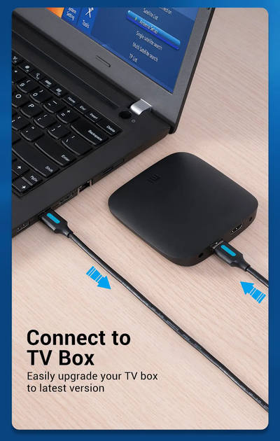 Кабель Vention USB Type A 3.0 to USB Type A 3.0 5 Гбіт/с 2A/5V 1.5 м Black (CONBG) - Фото 8 Кабель Vention USB Type A 3.0 to USB Type A 3.0 5 Гбіт/с 2A/5V 1.5 м Black (CONBG) - зображення 8