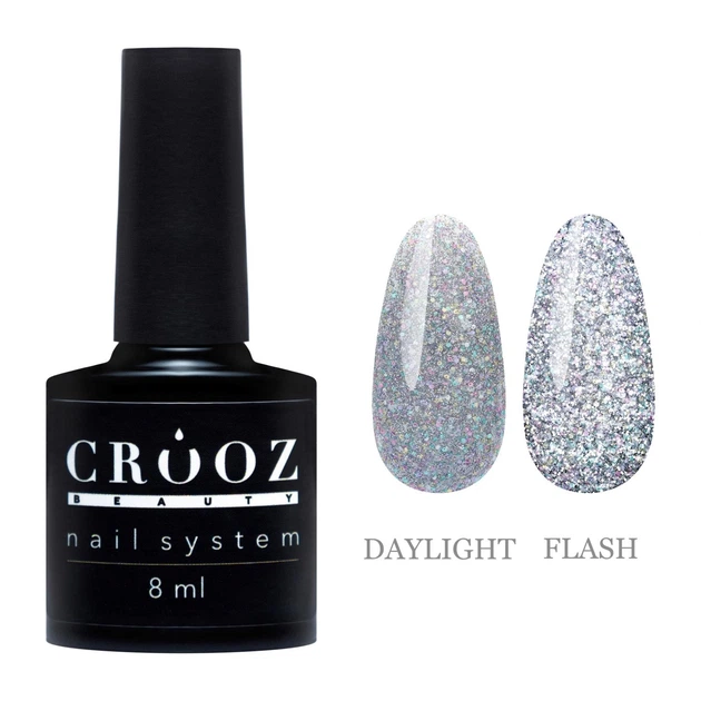 Світловідбивний гель-лак Crooz Crystal Sweetness Gel №2 8 мл сріблястий - Фото 1 Світловідбивний гель-лак Crooz Crystal Sweetness Gel №2 8 мл сріблястий - зображення 1
