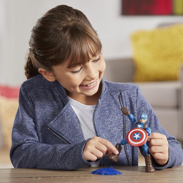 Фігурка Hasbro Avengers Bend and Flex Капітан Америка 15 см (5010993791972) - зображення 4