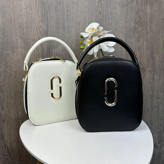 Стильная женская каркасная сумка Marc Jacobs черная овальная мини сумка для повседневного использования сумочк - Фото 2 Стильная женская каркасная сумка Marc Jacobs черная овальная мини сумка для повседневного использования сумочк - изображение 2