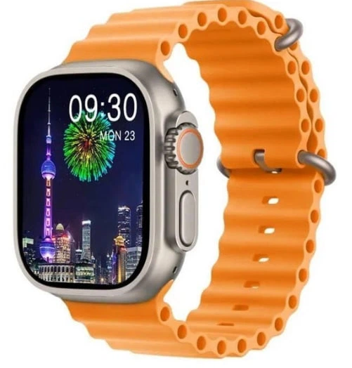Смарт-годинник HK8 Pro Max Ultra Amoled 49 мм помаранчевий великий екран з дзвінками і функцією моніторінгу здоров'я - изображение 2