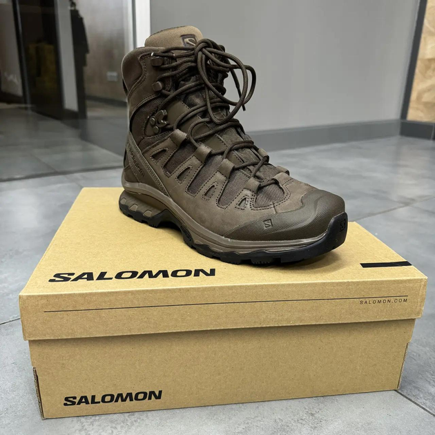 Берцы тактические Salomon QUEST 4D Forces 2, р. 44 (9.5), цвет Коричневый, берцы армейские тактические - изображение 2