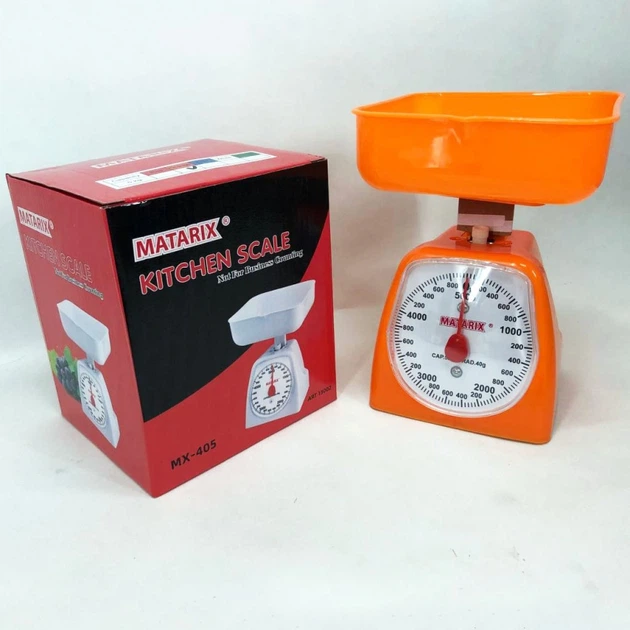 Весы кухонные MATARIX MX-405 orange механические 5 кг - изображение 7