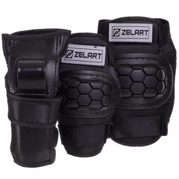 Комплект защиты Zelart SK-2378 M Черный - Фото 1 Комплект защиты Zelart SK-2378 M Черный - изображение 1