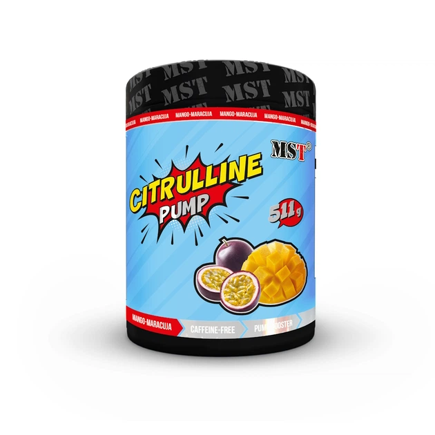 Амінокислота Citrulline Pump, 511 грам Манго-маракуйя MST (fit0018988) - Фото 1 Амінокислота Citrulline Pump, 511 грам Манго-маракуйя MST (fit0018988) - зображення 1