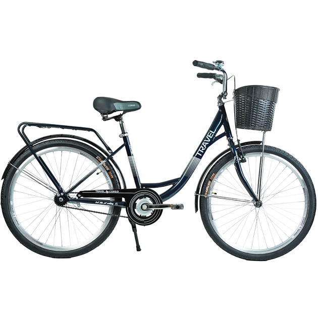 Велосипед городской Corso Travel 26" рама 16.5" синий TR-2470 - Фото 1 Велосипед городской Corso Travel 26" рама 16.5" синий TR-2470 - изображение 1