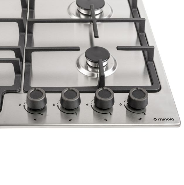 Комплект Minola, духовой шкаф OE 6663 INOX и варочная поверхность газовая на металле MGM 614224 I - Фото 7 Комплект Minola, духовой шкаф OE 6663 INOX и варочная поверхность газовая на металле MGM 614224 I - изображение 7