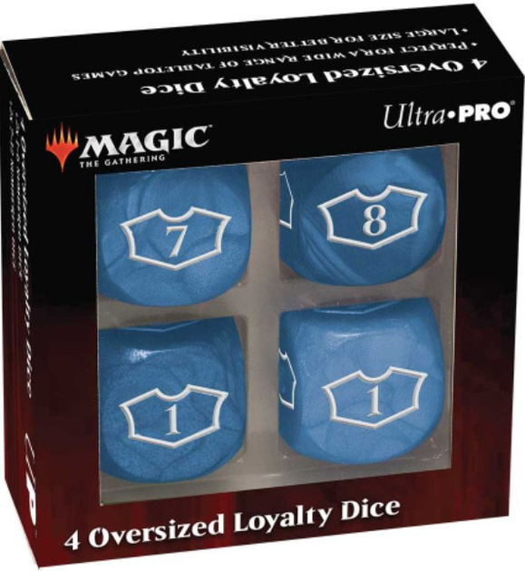 Набір кубиків Ultra Pro для гри Магія Збору 22 мм 4 шт Синій (0074427186050) - зображення 1