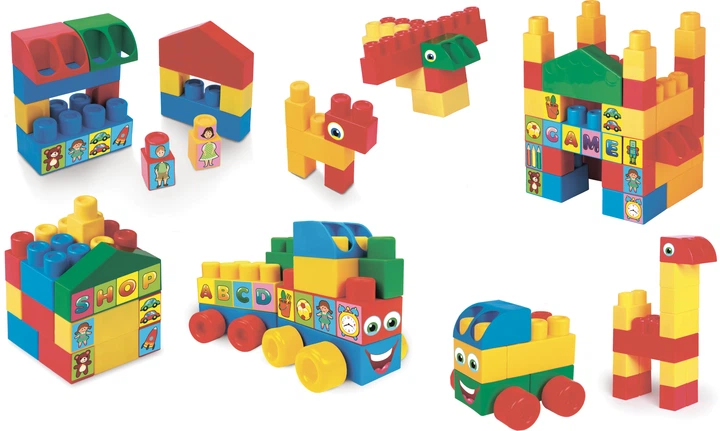 Klocki Wader Big Blocks 100 elementów (5900694415935) - obraz 3