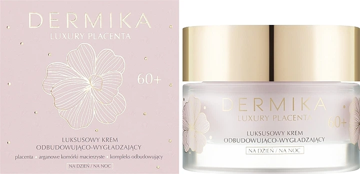 Відновлювальний та розгладжувальний крем - Dermika Luxury Placenta 60+ 50ml (1069336-118074) - зображення 2
