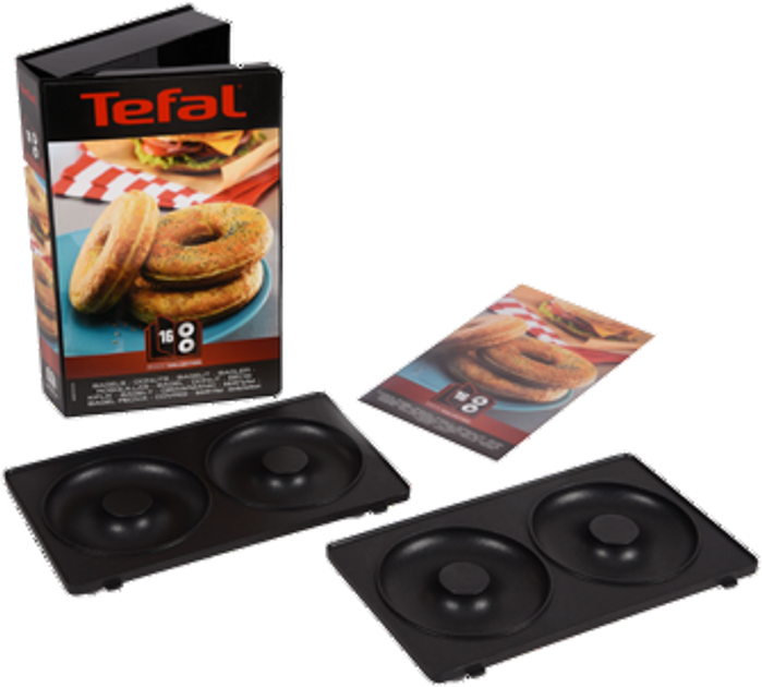 Форма для кексів Tefal Snack Collection Box 16 Bagels ​Black 2 шт (XA801612) - зображення 2