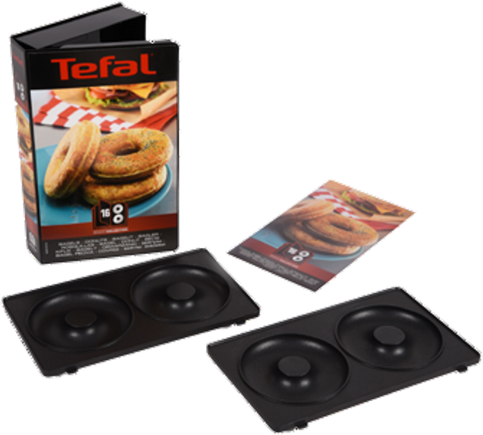 Форма для кексів Tefal Snack Collection Box 16 Bagels ​Black 2 шт (XA801612) - зображення 2