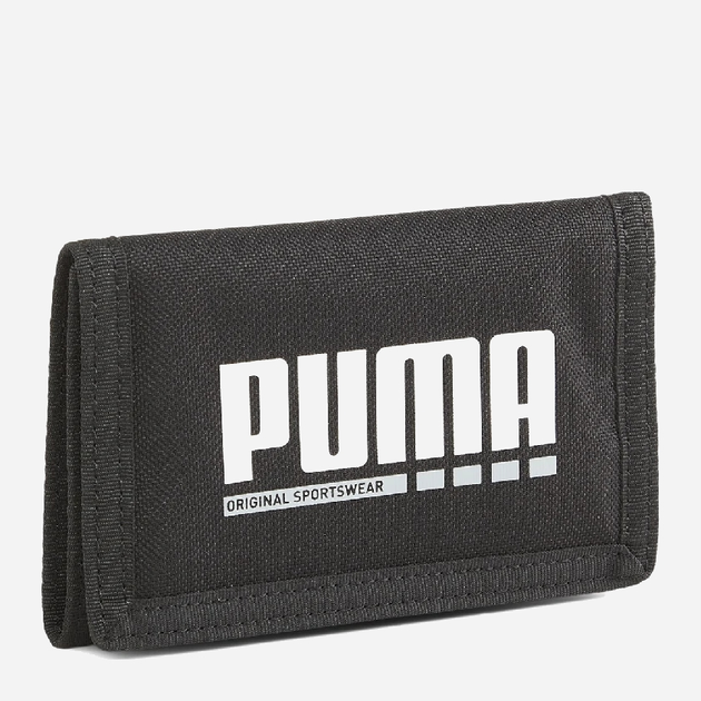 Гаманець чоловічий тканевий Puma Plus Wallet 054476-01 Чорний (4099685698844) - зображення 1