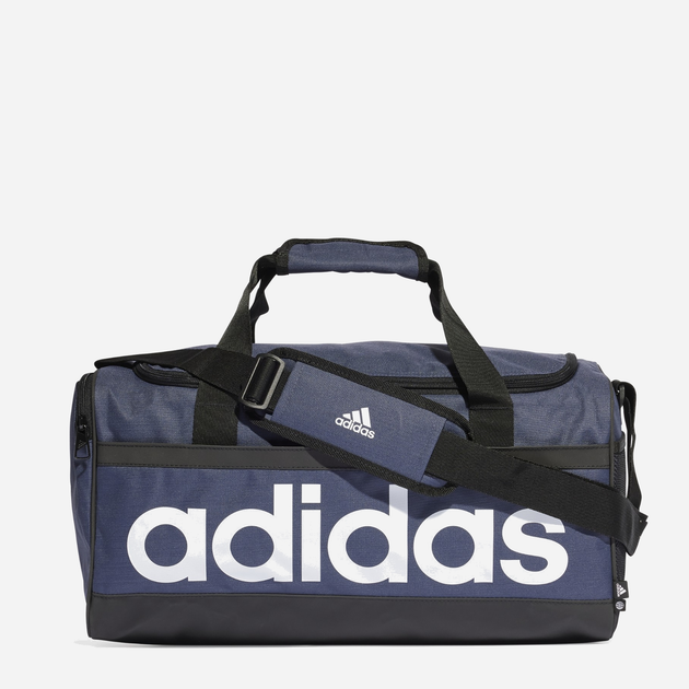 Спортивна сумка тканинна Adidas Linear Duffel S HR5353 Темно-синя/Чорна (4066751024944) - зображення 1
