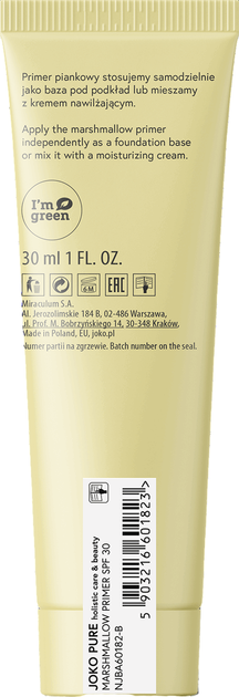 База під макіяж Joko Pure Holistic Care & Beauty пінний праймер SPF30 30 мл (5903216601823) - зображення 3
