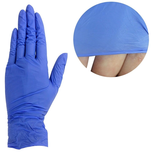 Перчатки нитриловые AMPri Style синие S 1 пара (0311913) - изображение 1