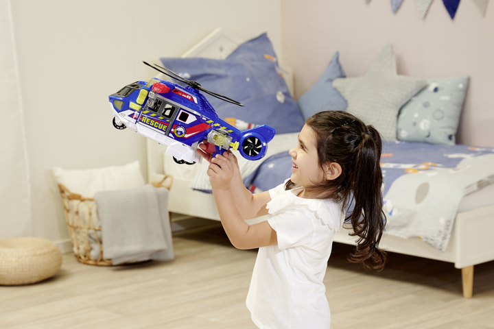 Funkcjonalny helikopter Dickie Toys Rescue Service z wyciągarką z efektami dźwiękowymi i świetlnymi 36 cm (203307002) - obraz 19