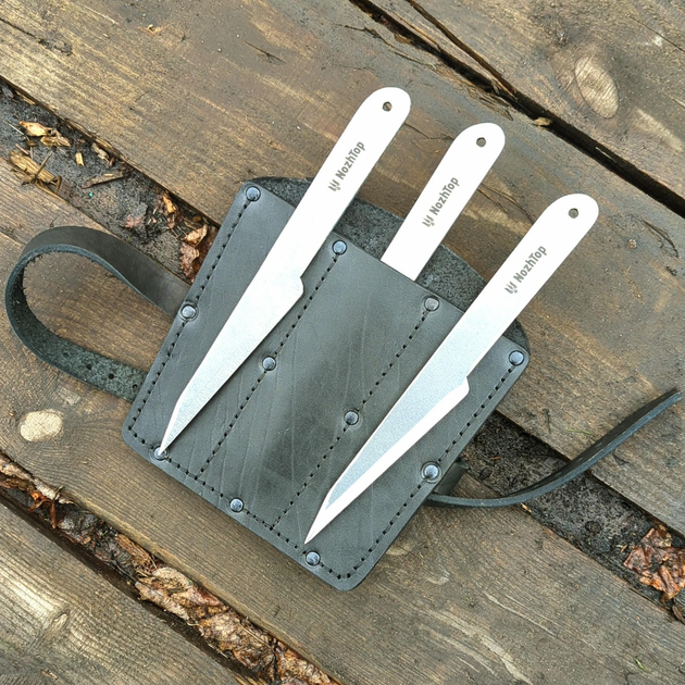 Подарунковий набір метальних ножів Шрапнель з ножнами - зображення 1