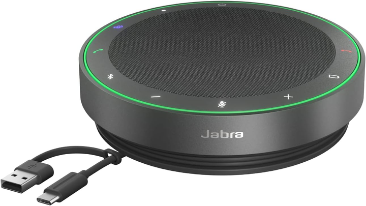 Zestaw głośnomówiący Bluetooth Jabra Speak2 75 MS Teams + Link 380 USB-c Black (2775-329) - obraz 1