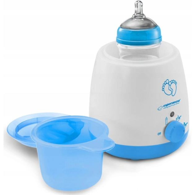 Підігрівач пляшечок Esperanza Pumpkin EKB002 100Вт Білий з блакитним - зображення 2