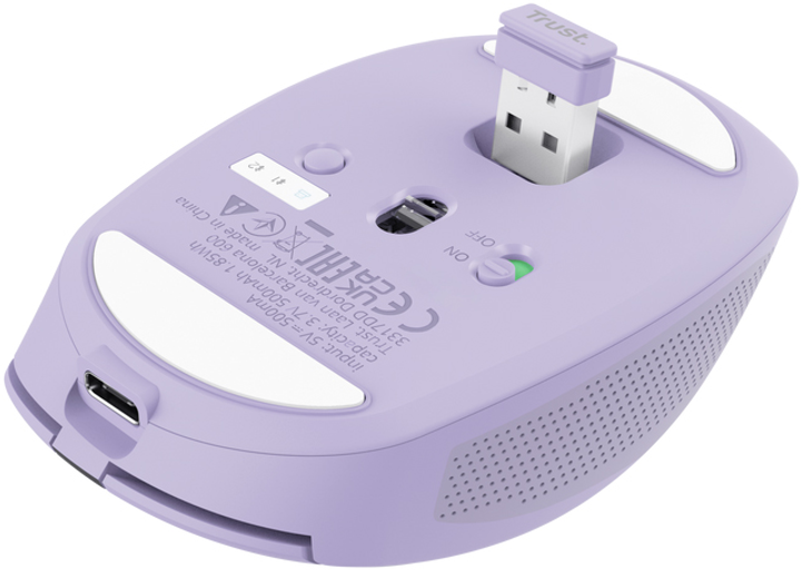 Мышь Trust Ozaa Compact Multi-Device Bluetooth/Wireless Purple (TR25384) - изображение 5