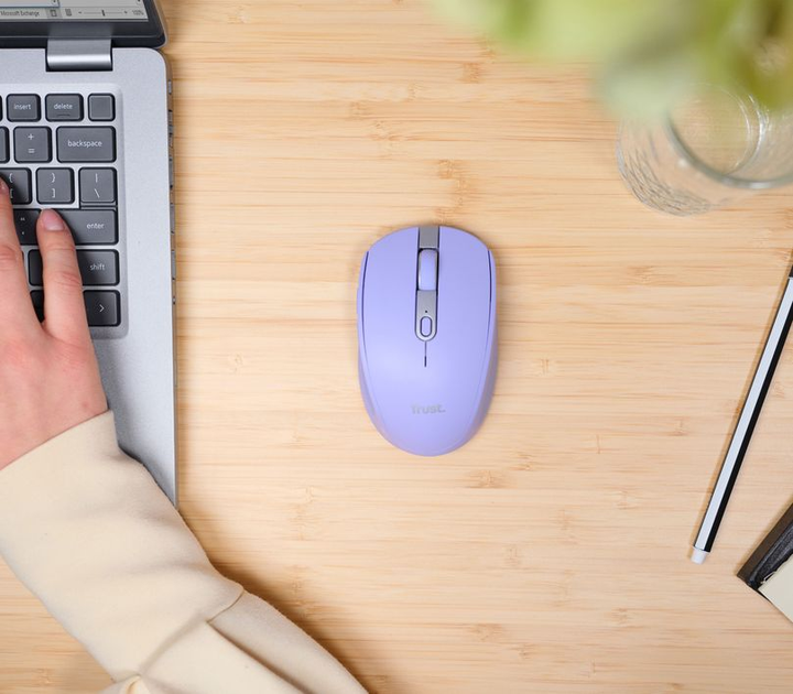 Мышь Trust Ozaa Compact Multi-Device Bluetooth/Wireless Purple (TR25384) - изображение 9