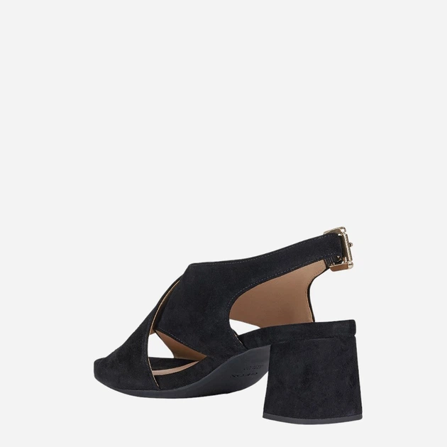 Sandały damskie na słupku Geox D02HAD00021-C9999 39 25.4 cm Czarne (8054730562545) - obraz 3