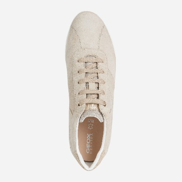 Sneakersy damskie Geox D25H5B022Z0-CH65F 37 24 cm Jasnobeżowe (8050036521217) - obraz 4