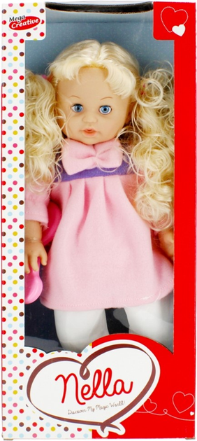 Пупс Mega Creative Nella Blonde in a Pink Outfit з аксесуарами 40 см (5902643682887) - зображення 1