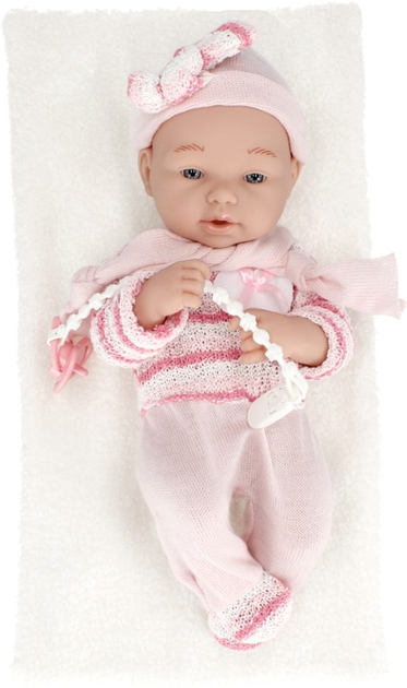 Lalka bobas Pure Baby z kocem i smoczkiem 25 cm (5904335886818) - obraz 3