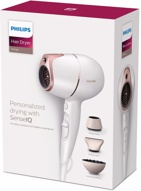 Suszarka do włosów Philips Prestige SenseIQ BHD628/00 - obraz 8