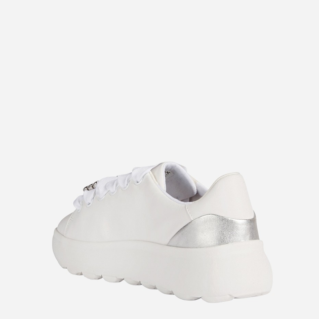 Sneakersy damskie Geox D35TCA085Y2-C0007 36 23.4 cm Biały/Srebny (8056206114593) - obraz 3