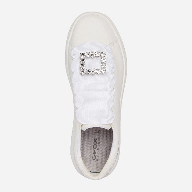 Sneakersy damskie Geox D35TCA085Y2-C0007 36 23.4 cm Biały/Srebny (8056206114593) - obraz 4